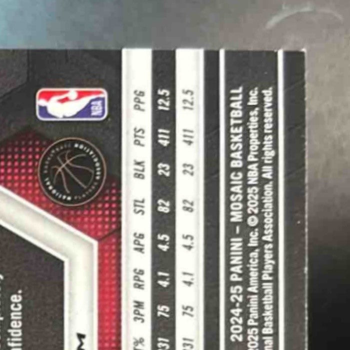 2024-25 Mosaic Reed Sheppard Silver Mosaic #276 City Edition Houston Rockets - Sports Cards
