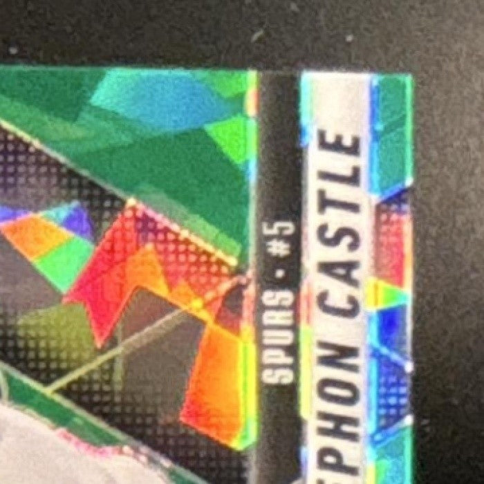 2024-25 Mosaic Stephon Castle Green Ice Mosaic #267 NBA Debut San Antonio Spurs - Sports Cards