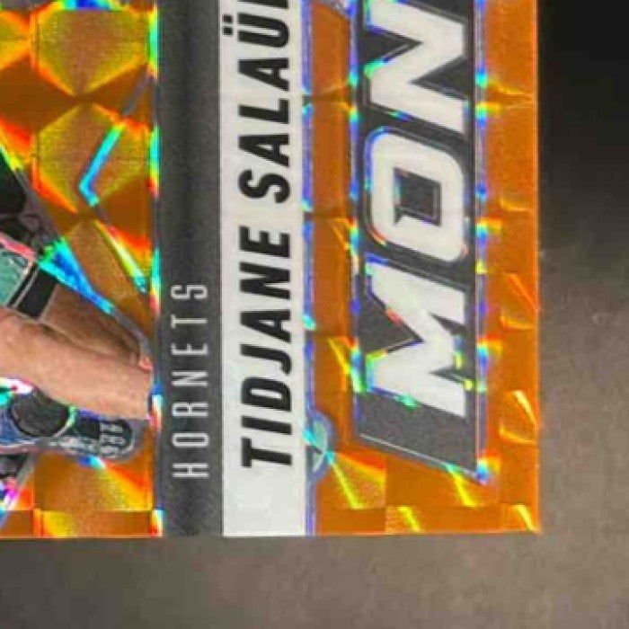 2024-25 Mosaic Tidjane Salaun Montage Orange Mosaic /49 #4 RC Charlotte Hornets - Sports Cards