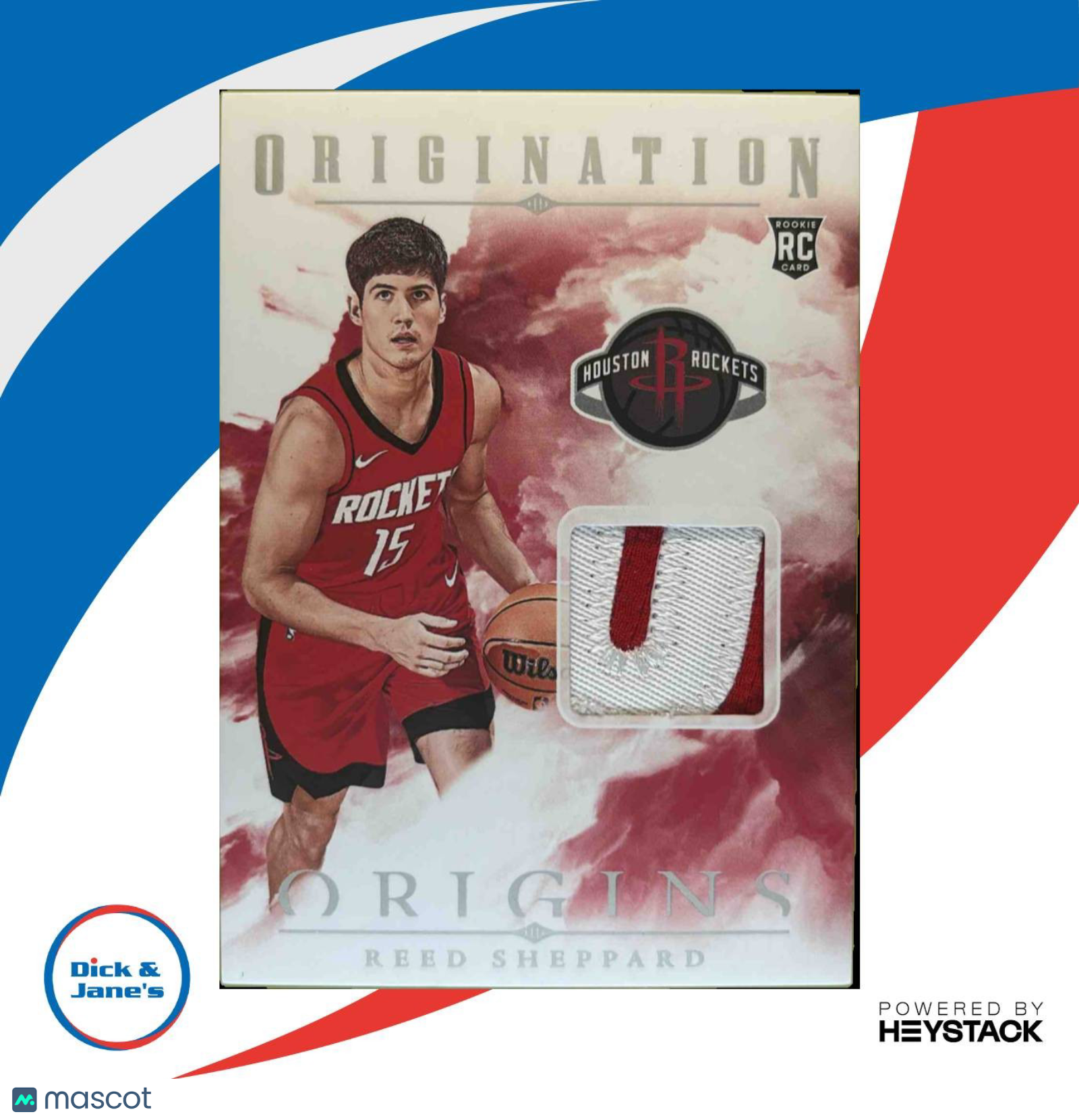 2024-25 Origins Reed Sheppard Origination Memorabilia Patch Houston Rookie Card - Sports Cards