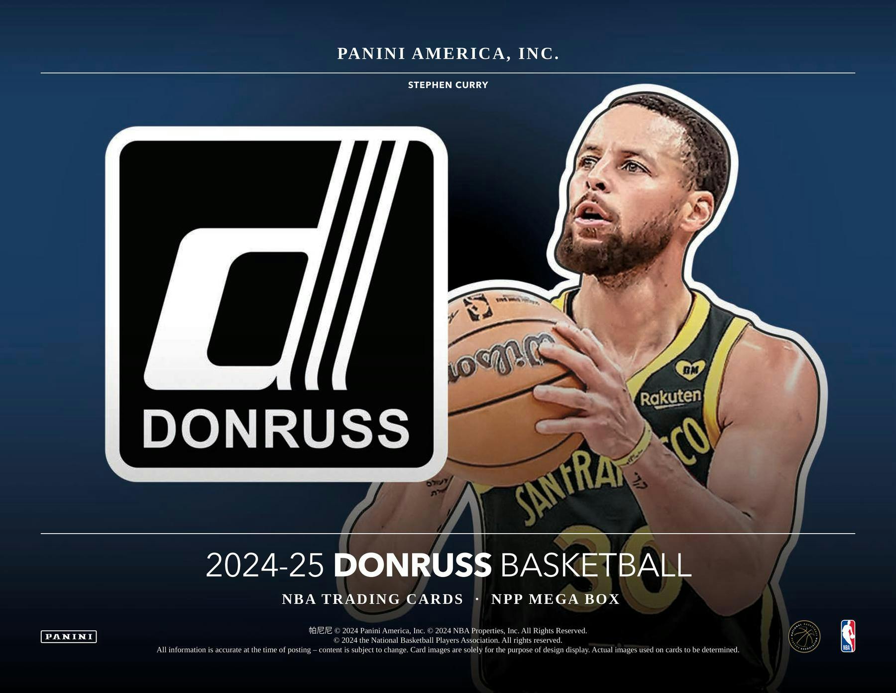 2024/25 Panini Donruss Basketball Mega Box (20 Inserts/Parallels) Blue Cracked Ice - NBA Mega Box