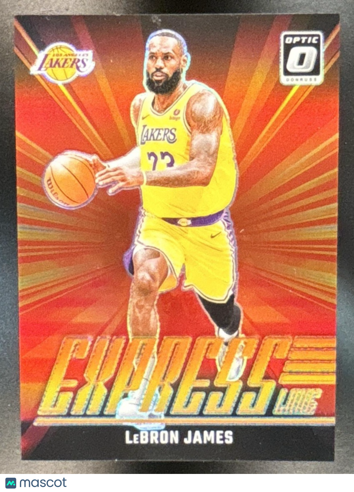 2024-25 Panini Donruss Optic #2 LeBron James Express Lane Orange 15/39 LA Lakers - Sports Cards