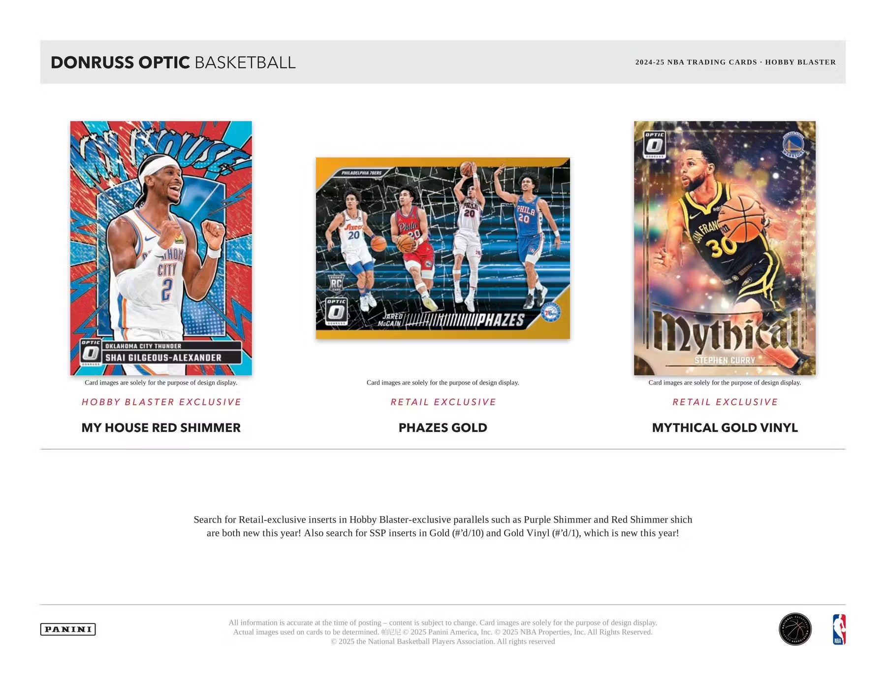 2024/25 Panini Donruss Optic Basketball 6 Pack Hobby Blaster Box (DOWNTOWN?) NBA Blaster