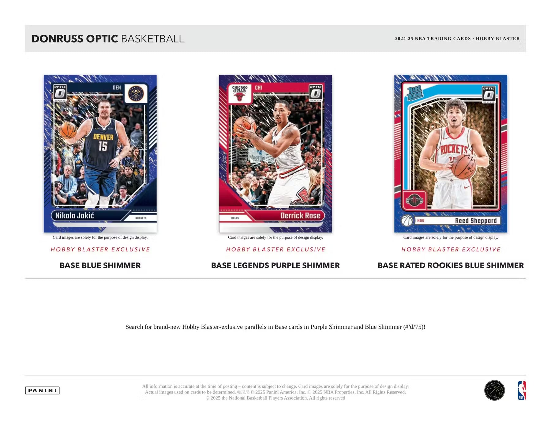 2024/25 Panini Donruss Optic Basketball 6 Pack Hobby Blaster Box (DOWNTOWN?) NBA Blaster