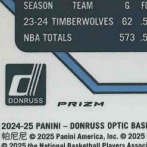 2024-25 Panini Donruss Optic Karl-Anthony Towns Gold 1/10 #158 New York Knicks - Sports Cards