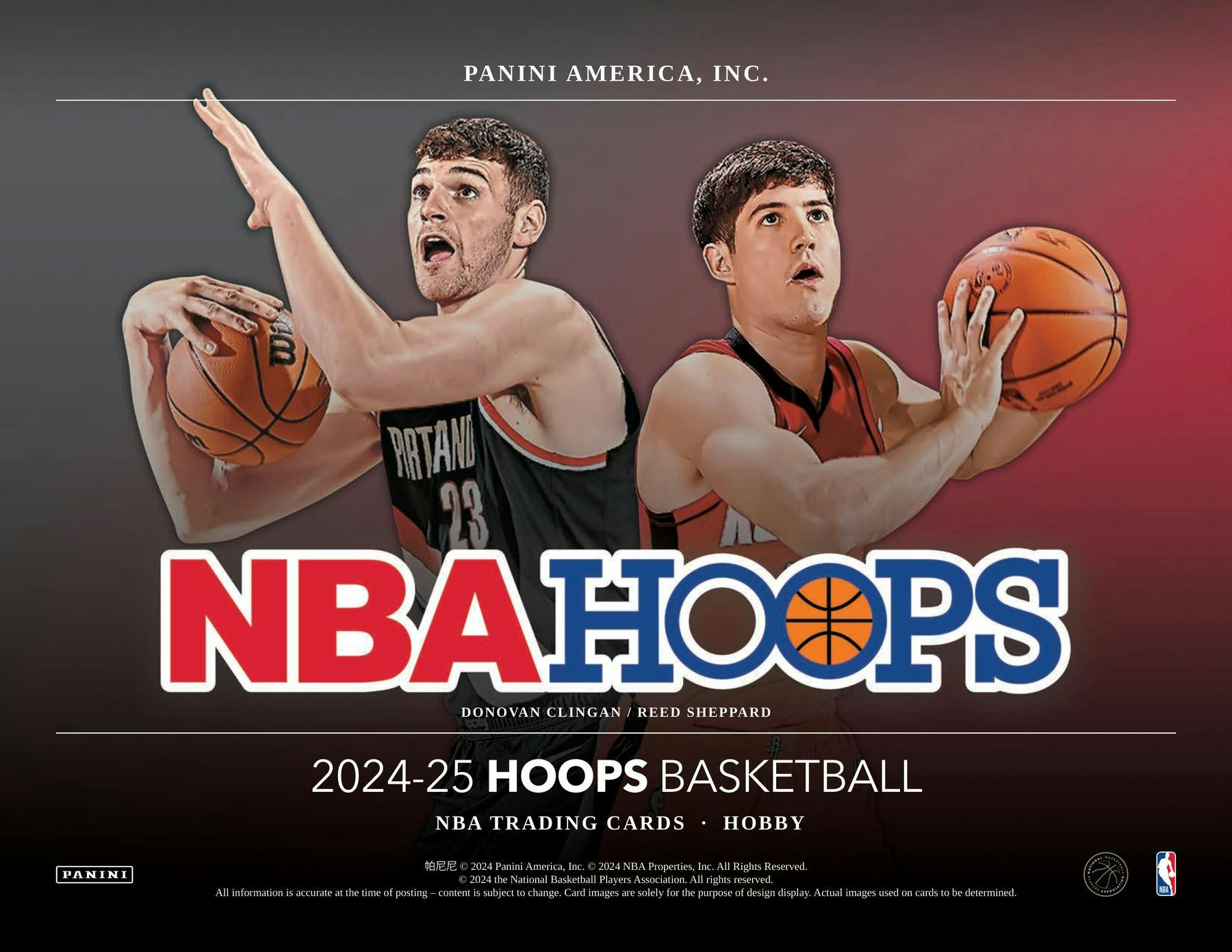 2024/25 Panini Hoops NBA Basketball Hobby Box (1 Auto) NBA Hobby Box