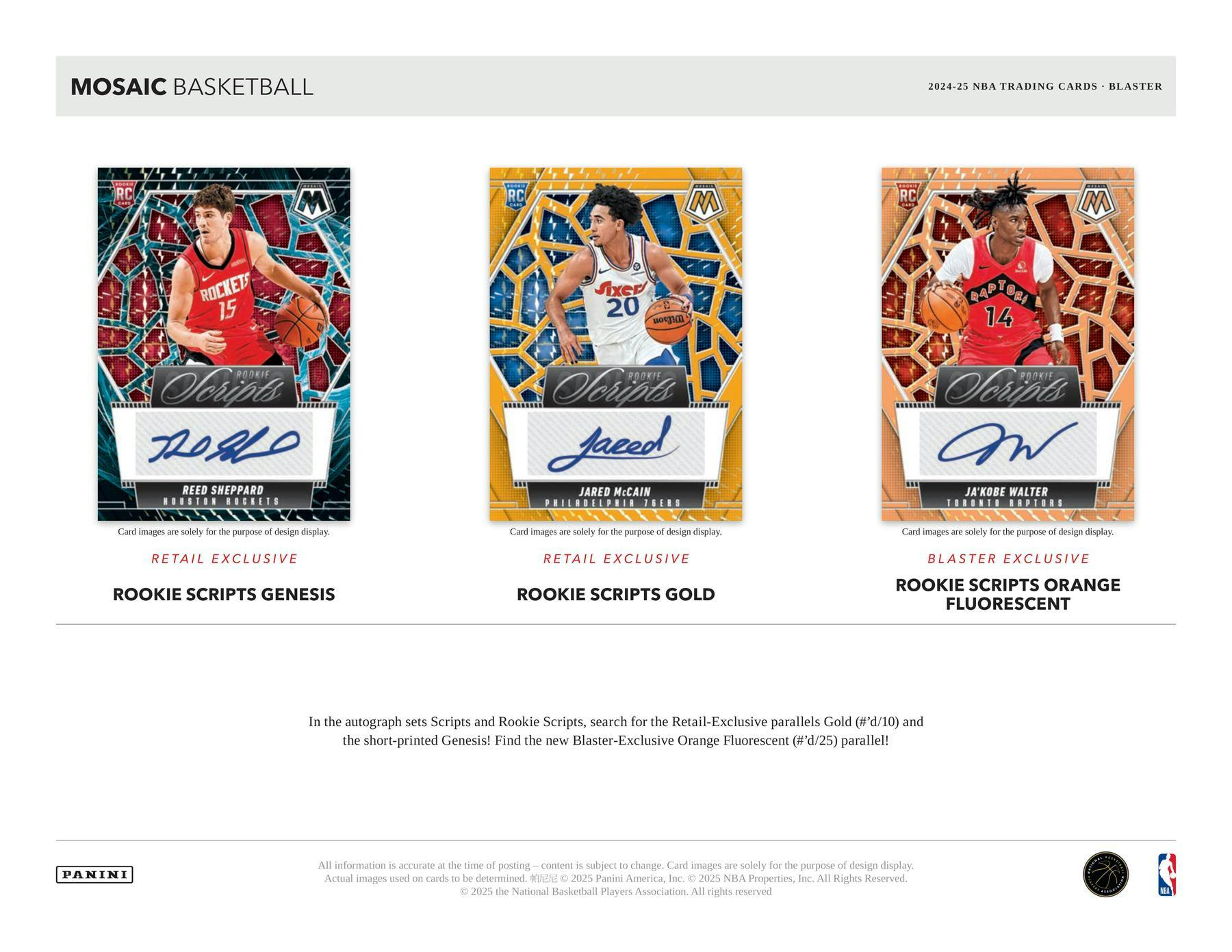 2024/25 Panini Mosaic Basketball 6-Pack Blaster Box - NBA Hobby Box