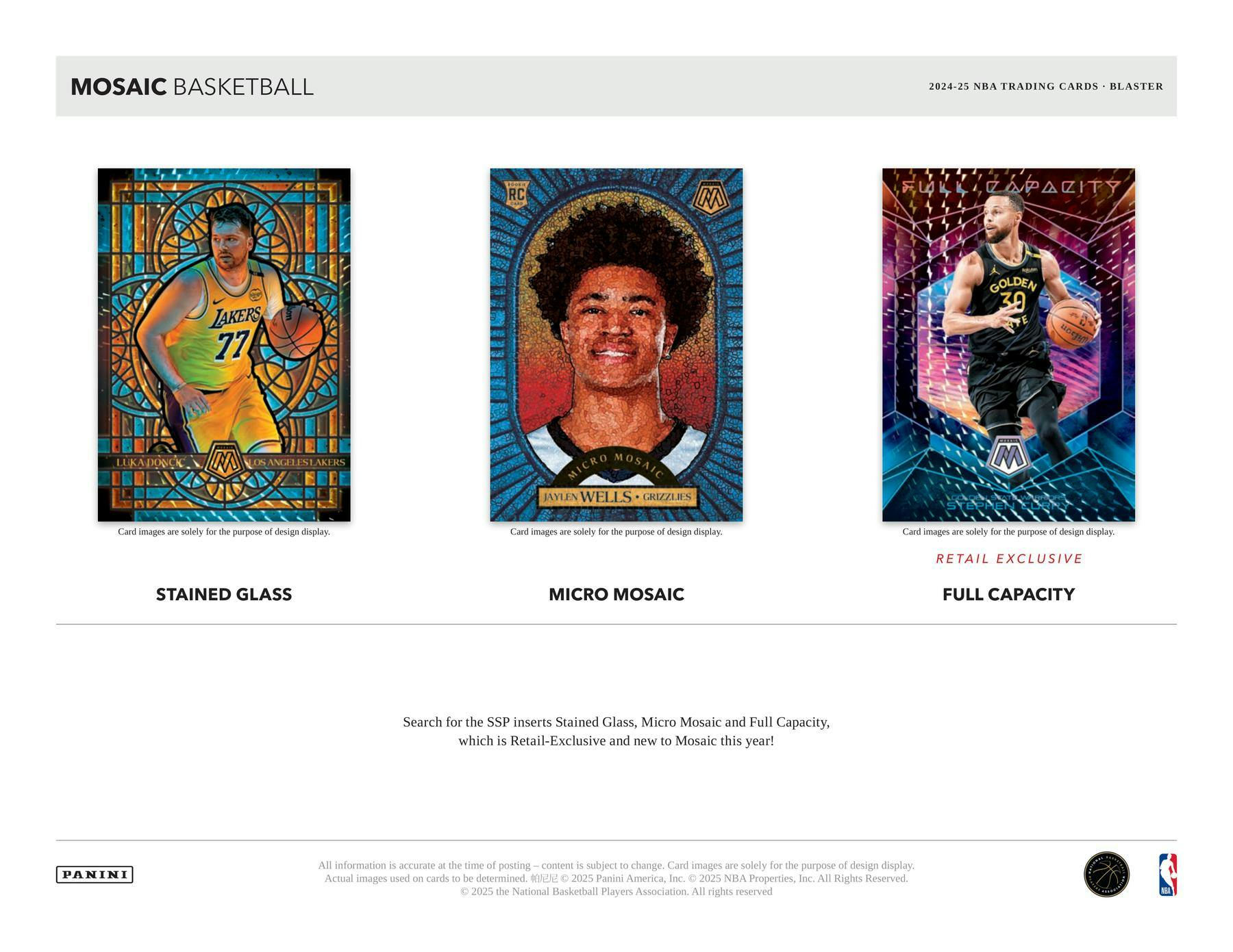 2024/25 Panini Mosaic Basketball 6-Pack Blaster Box - NBA Hobby Box