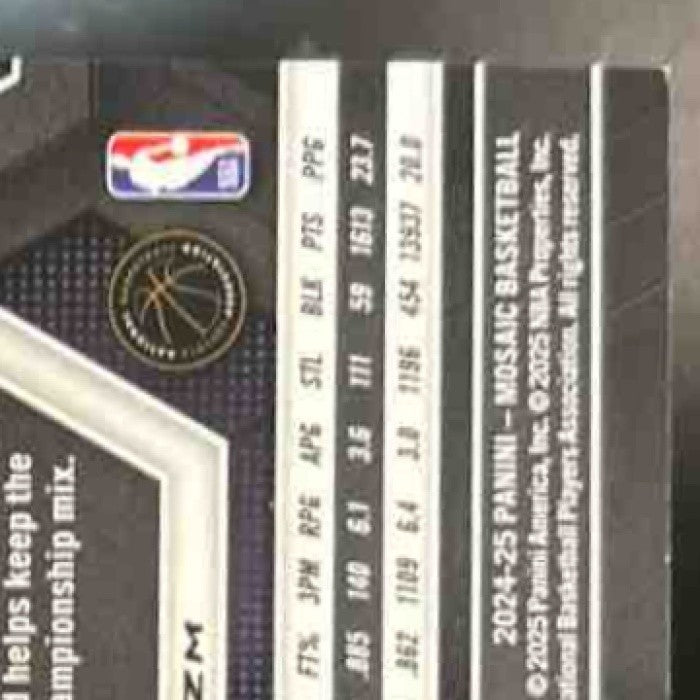 2024-25 Panini Mosaic Kawhi Leonard Purple Snakeskin /24 #7 Los Angeles Clippers - Sports Cards