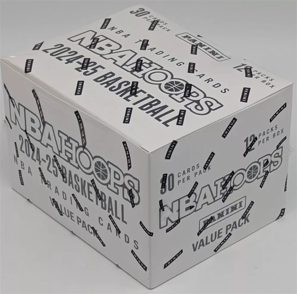 2024/25 Panini NBA Hoops Basketball Cello Value Fat Sealed Box (12 Packs) - NBA Retail Box