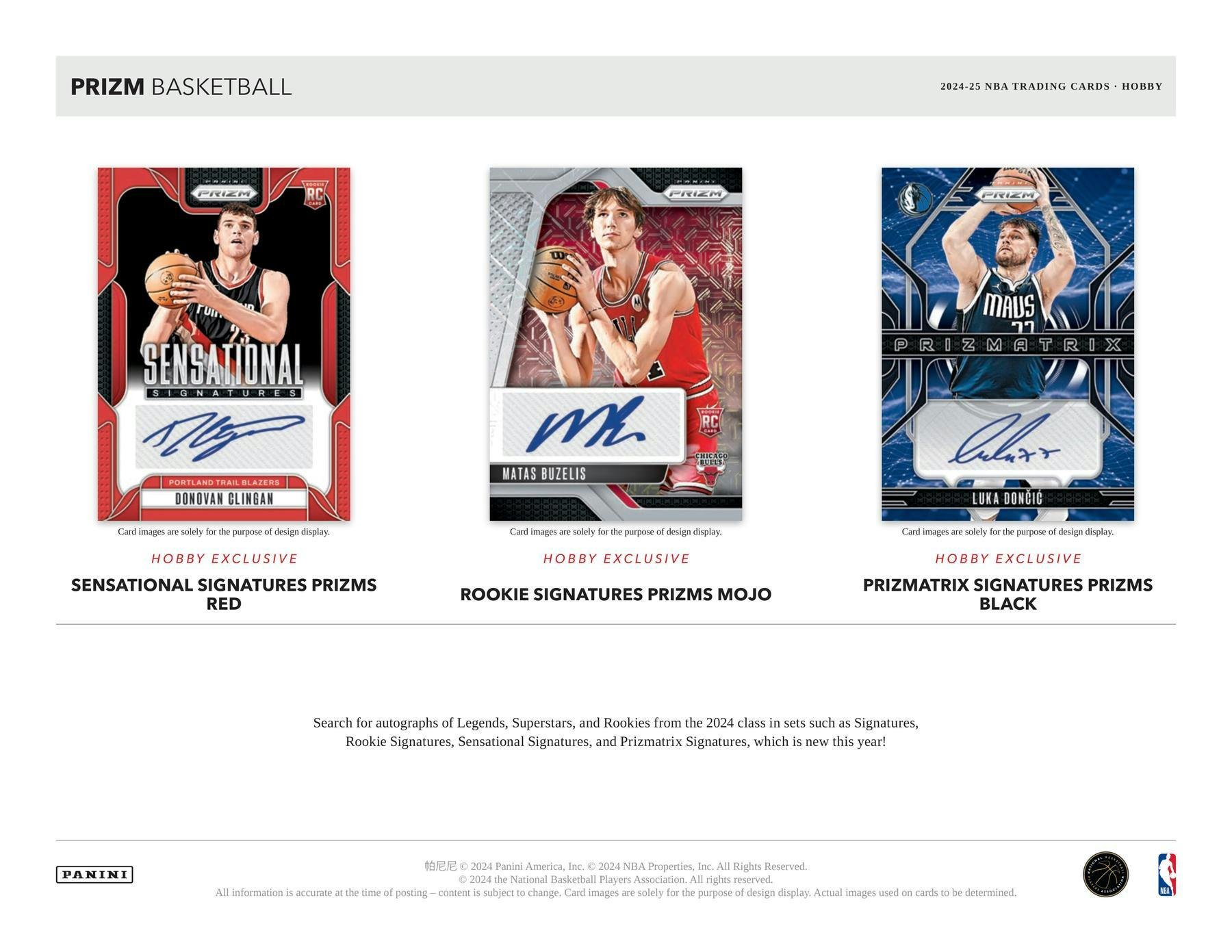 2024/25 Panini Prizm Basketball Hobby Box (2 Autos) - NBA Hobby Box
