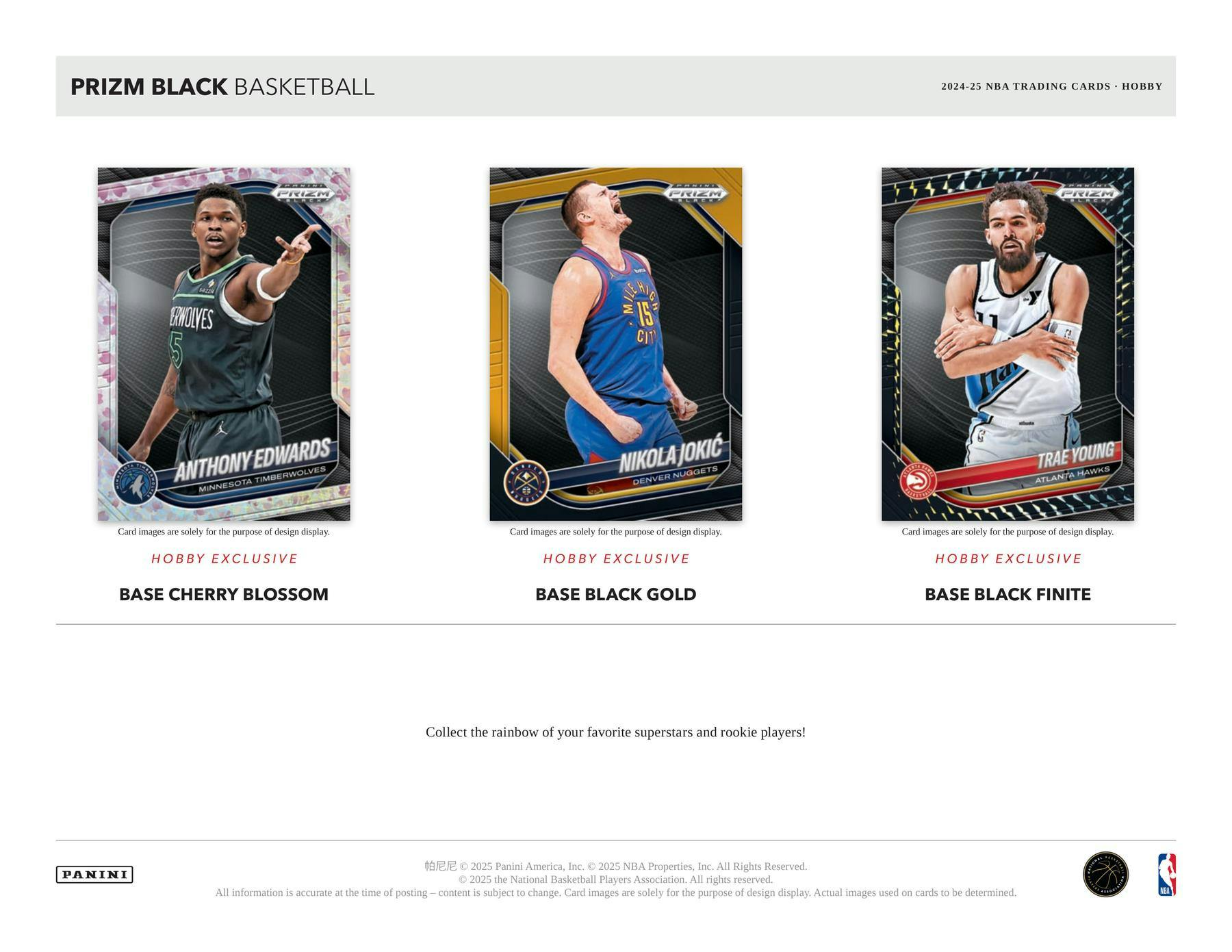 2024/25 Panini Prizm Black Basketball Hobby Box (5 Autos) - NBA Hobby Box