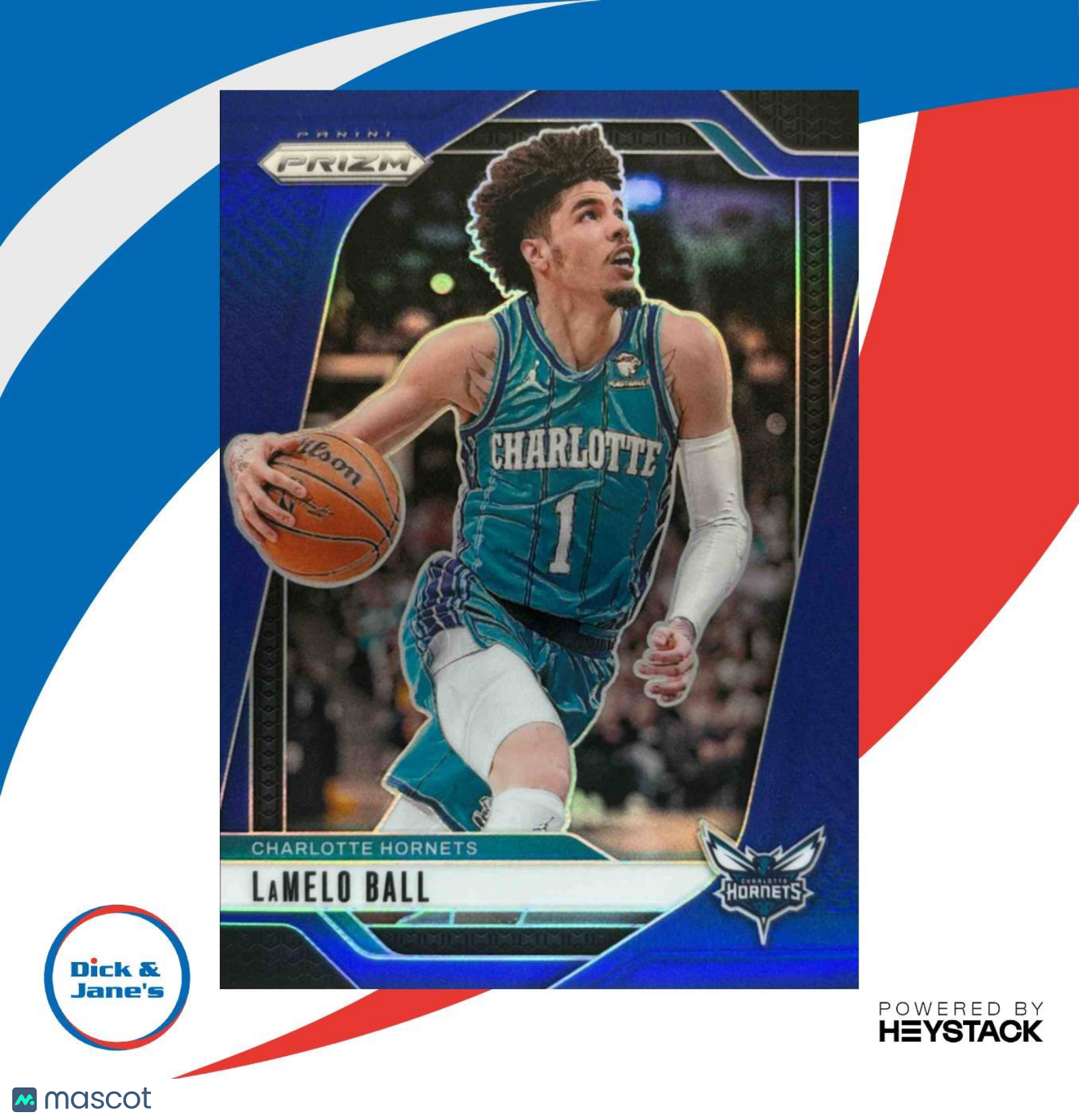 2024-25 Panini Prizm LaMelo Ball Blue 192/199 #30 Charlotte Hornets - Sports Cards