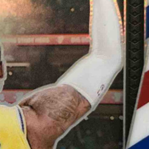 2024-25 Panini Prizm LeBron James Red White and Blue #130 Los Angeles Lakers - Sports Cards