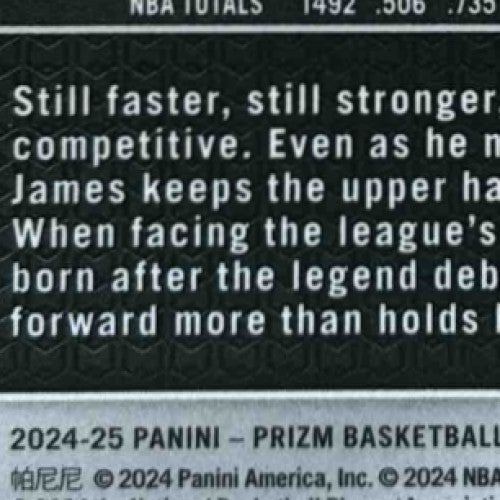 2024-25 Panini Prizm LeBron James Red White and Blue #130 Los Angeles Lakers - Sports Cards