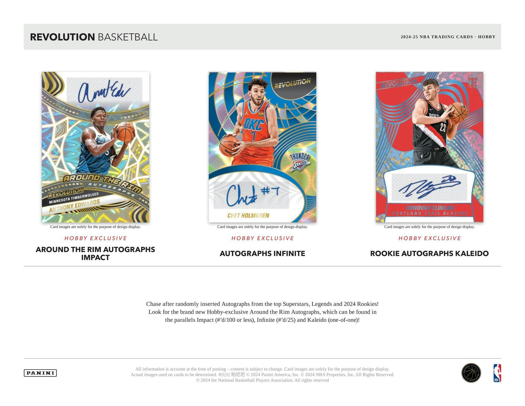 2024/25 Panini Revolution Basketball Hobby Box (1 Auto / 4 RCs) Kabooms? - NBA Hobby Box