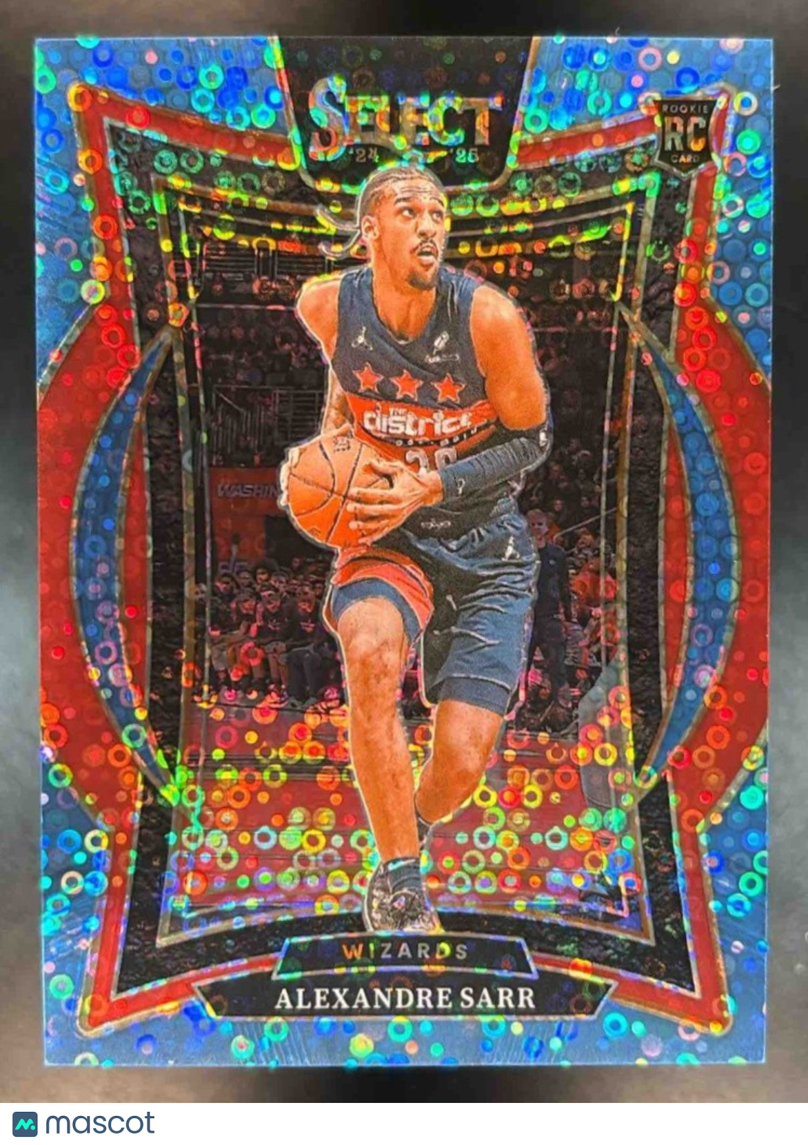 2024-25 Panini Select Alexandre Sarr Blue Disco /99 #73 RC Washington Wizards - Sports Cards