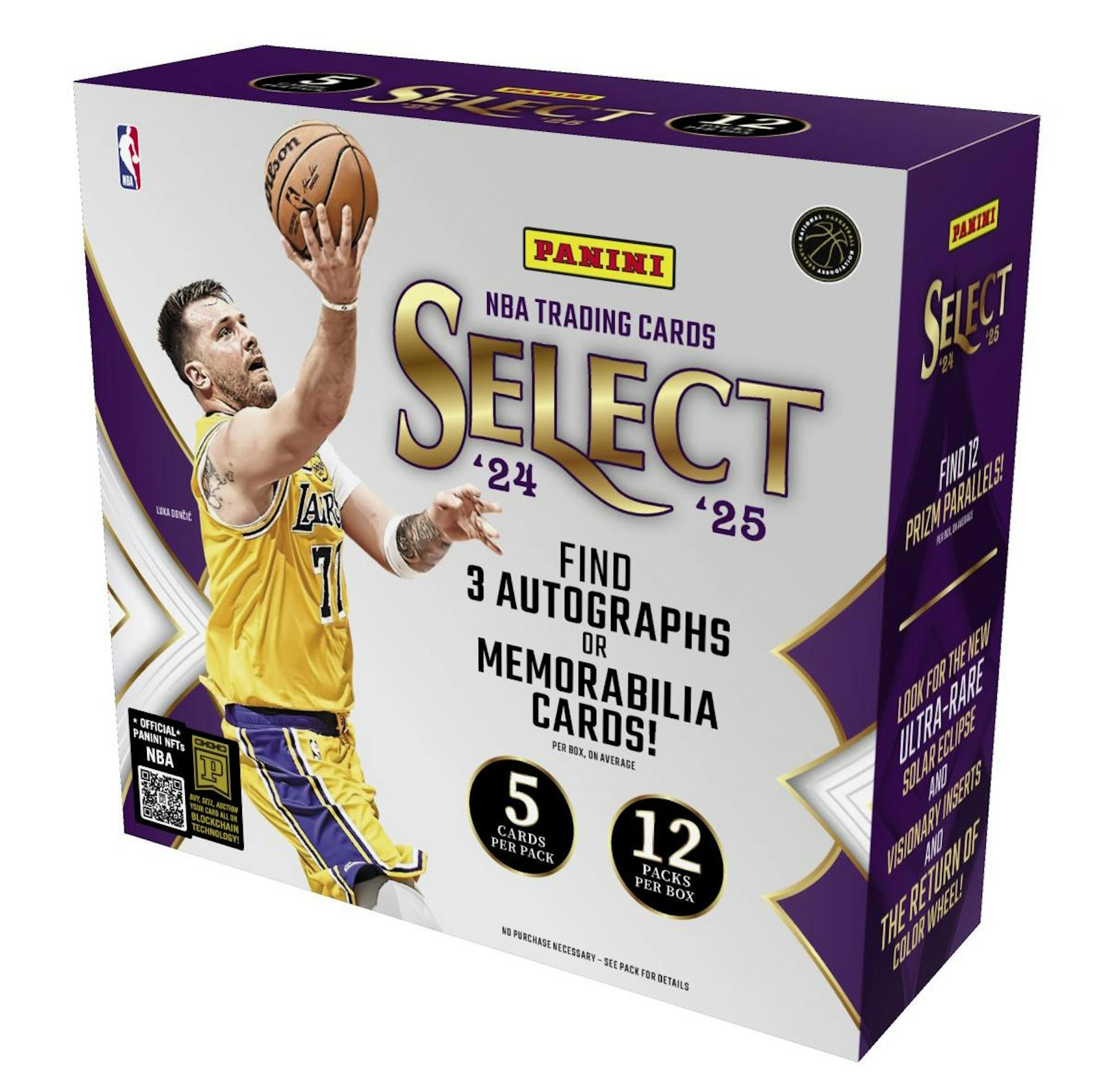 2024/25 Panini Select Basketball Hobby Box (3 Autos / Mem) - NBA Hobby Box