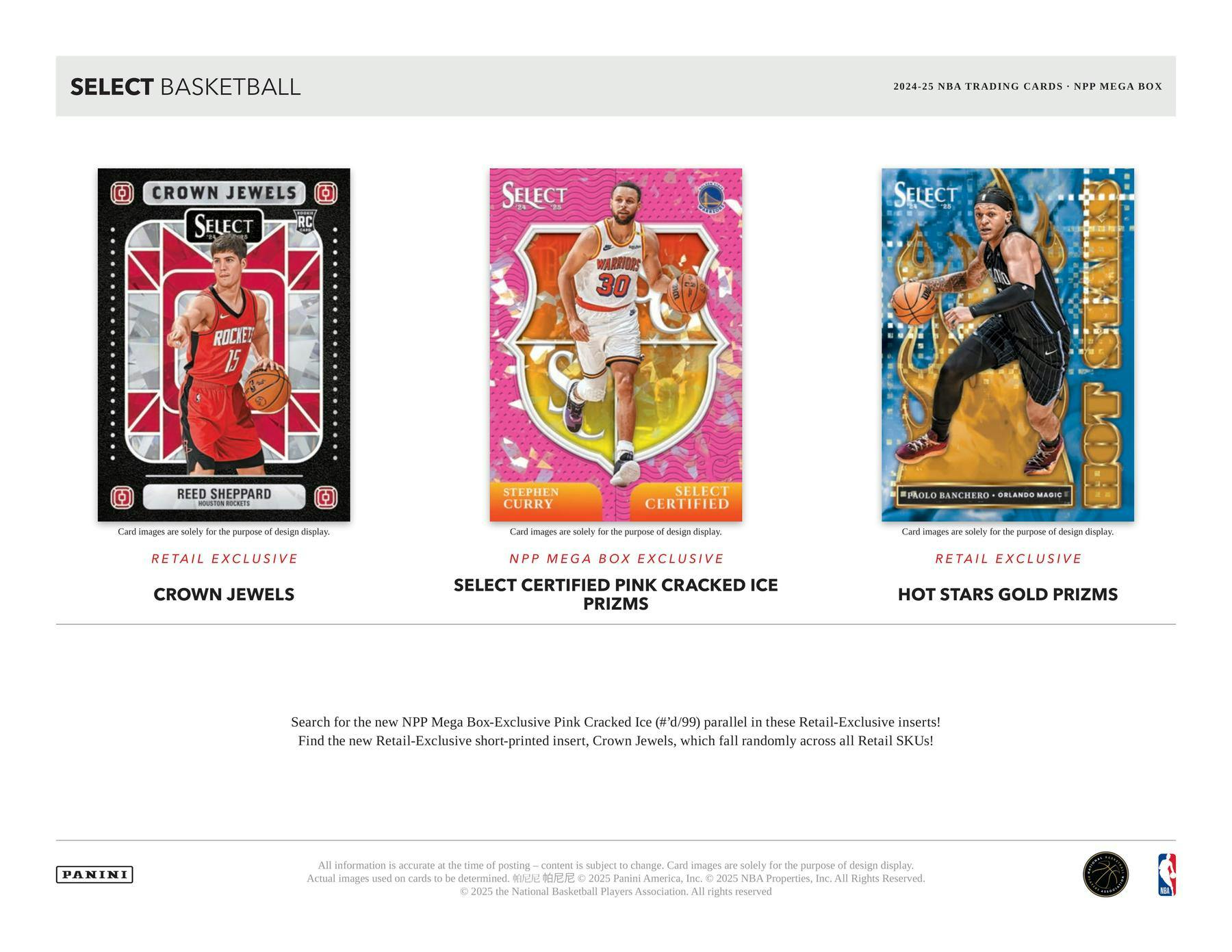 2024/25 Panini Select Basketball Mega Box (Ice Parallels!) - Sports Collectibles