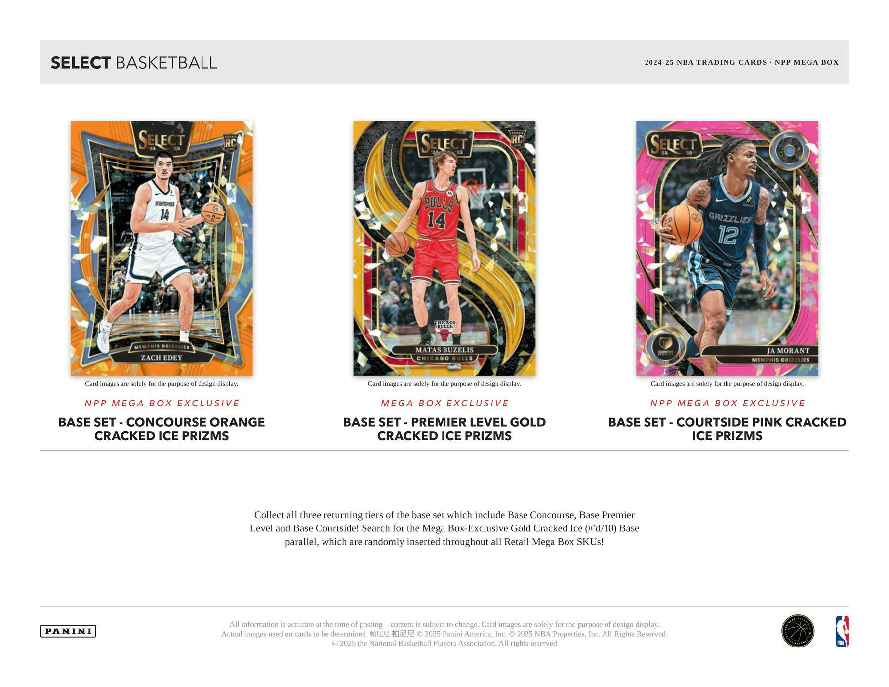2024/25 Panini Select Basketball Mega Box (Ice Parallels!) - Sports Collectibles