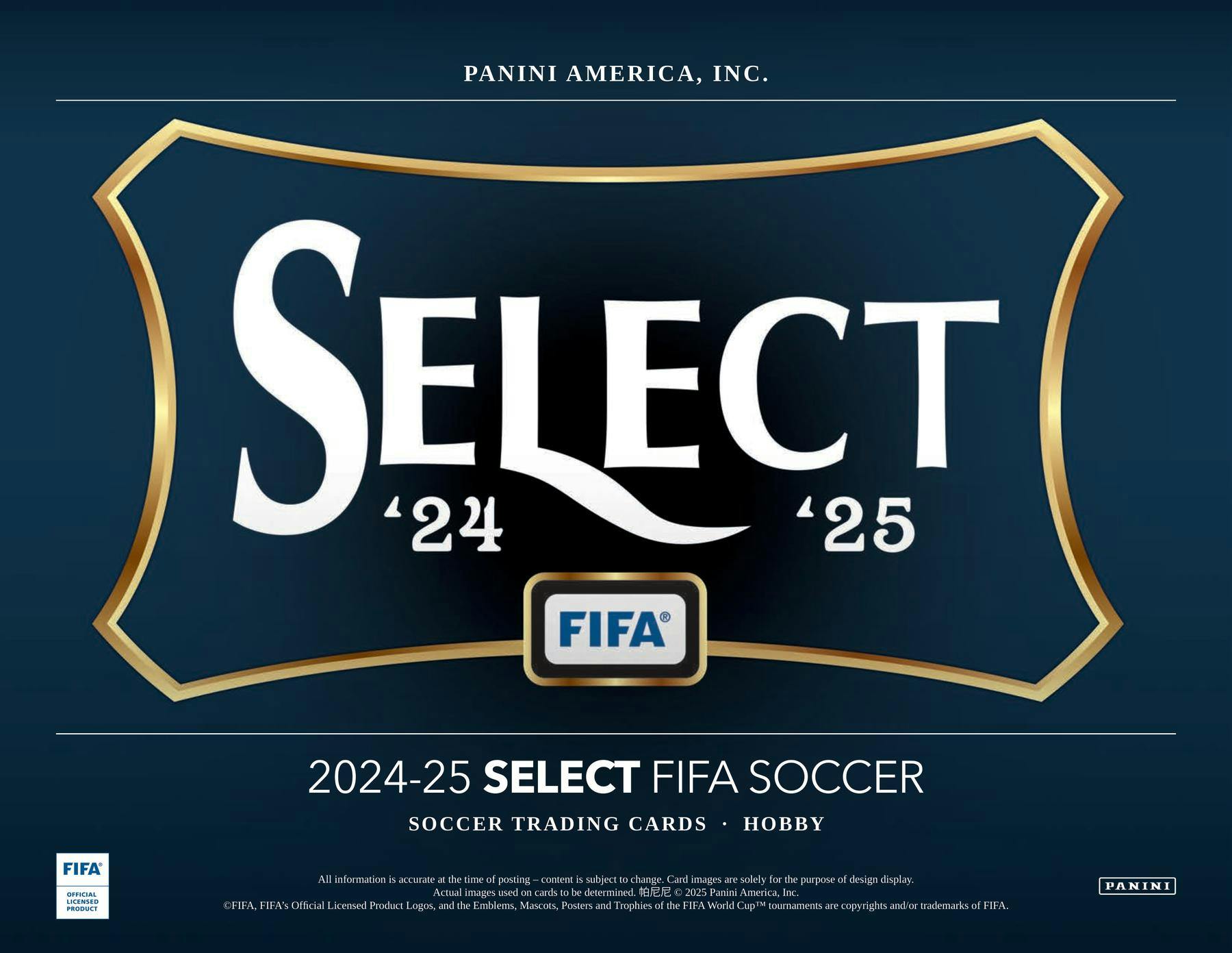 2024/25 Panini Select FIFA Soccer Hobby Box (3 Autos/Mems) (Yamal Mbappe Messi) - Soccer
