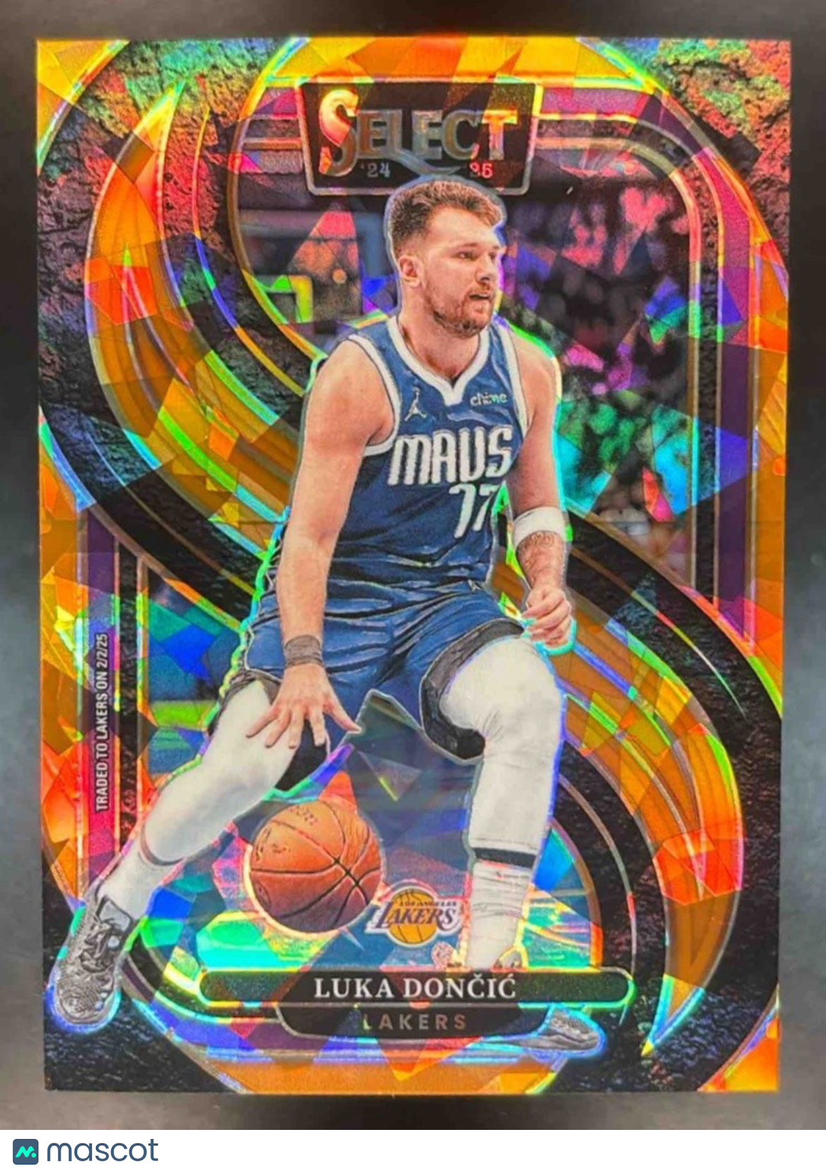 2024-25 Panini Select Luka Doncic Orange Cracked Ice /275 #141 Los Angeles Laker - Sports Cards