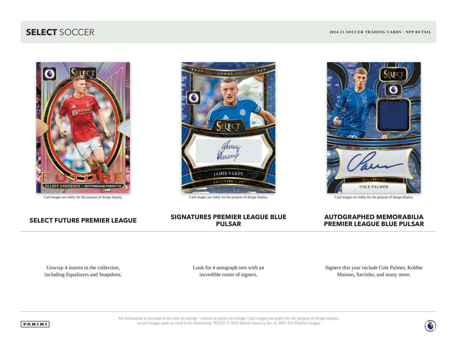 2024/25 Panini Select Premier League EPL Soccer Blaster Box (Purple Gold Pink Mojo) - Soccer