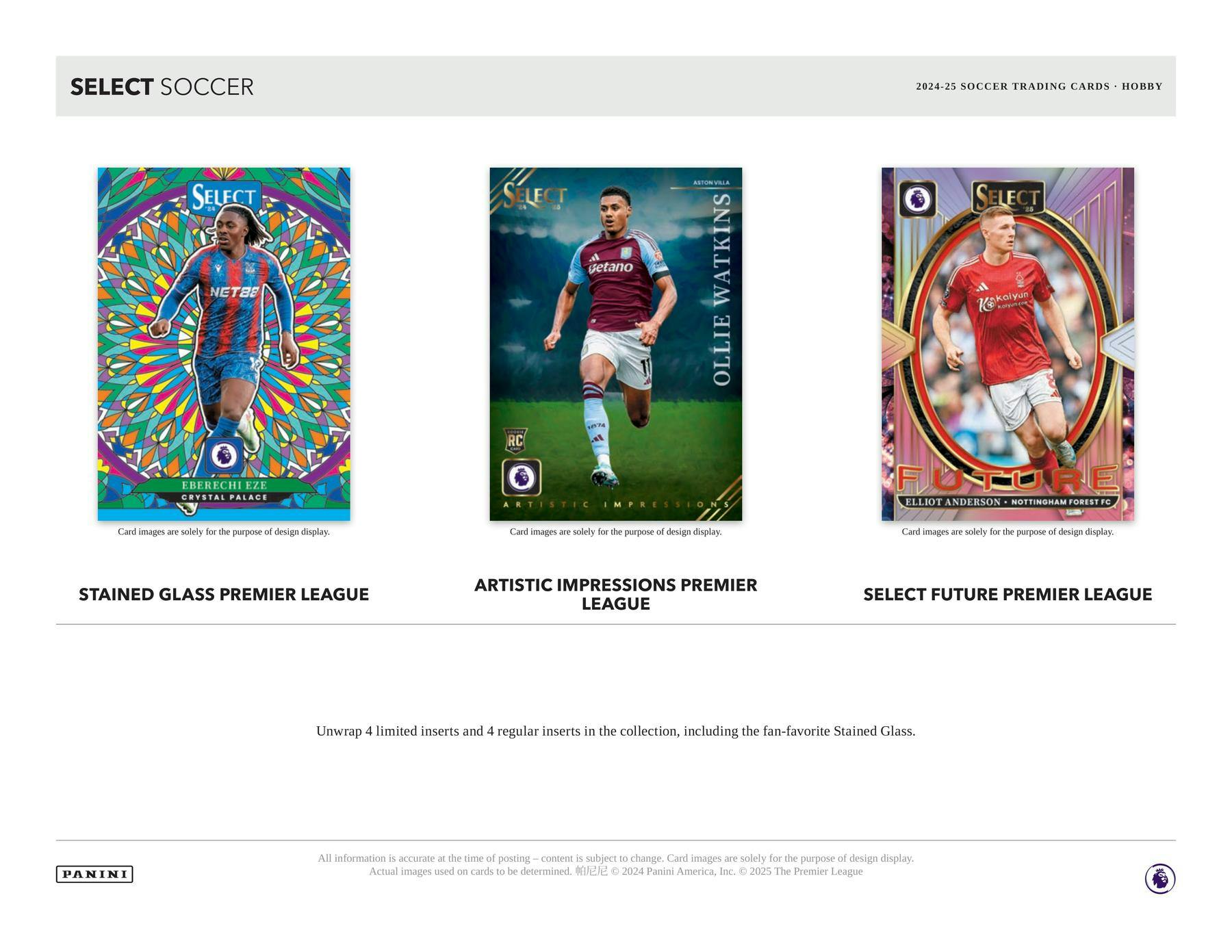 2024/25 Panini Select Premier League EPL Soccer Hobby Box (3 Autos/Mems) - Soccer