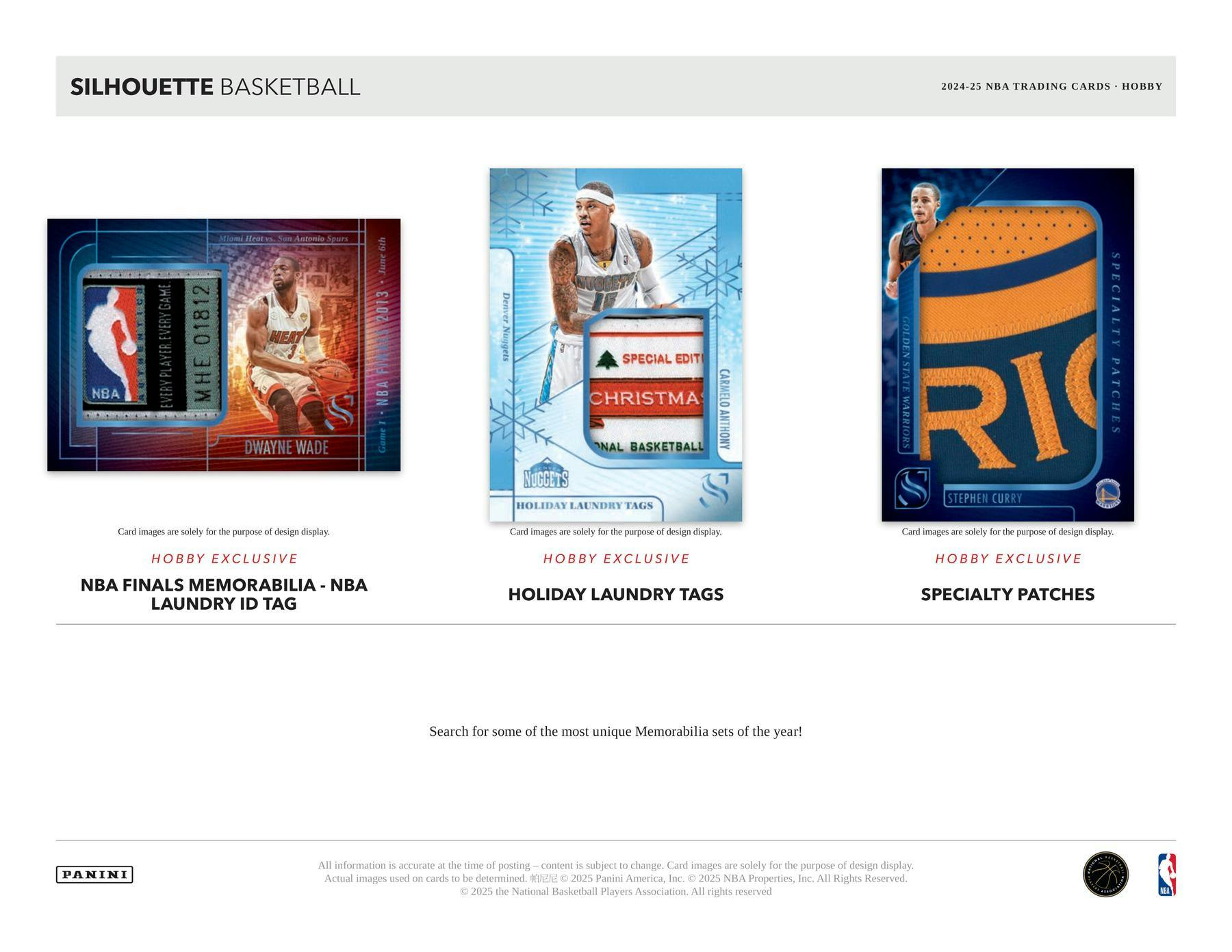 2024/25 Panini Silhouette Basketball Hobby Box NBA Mega Box