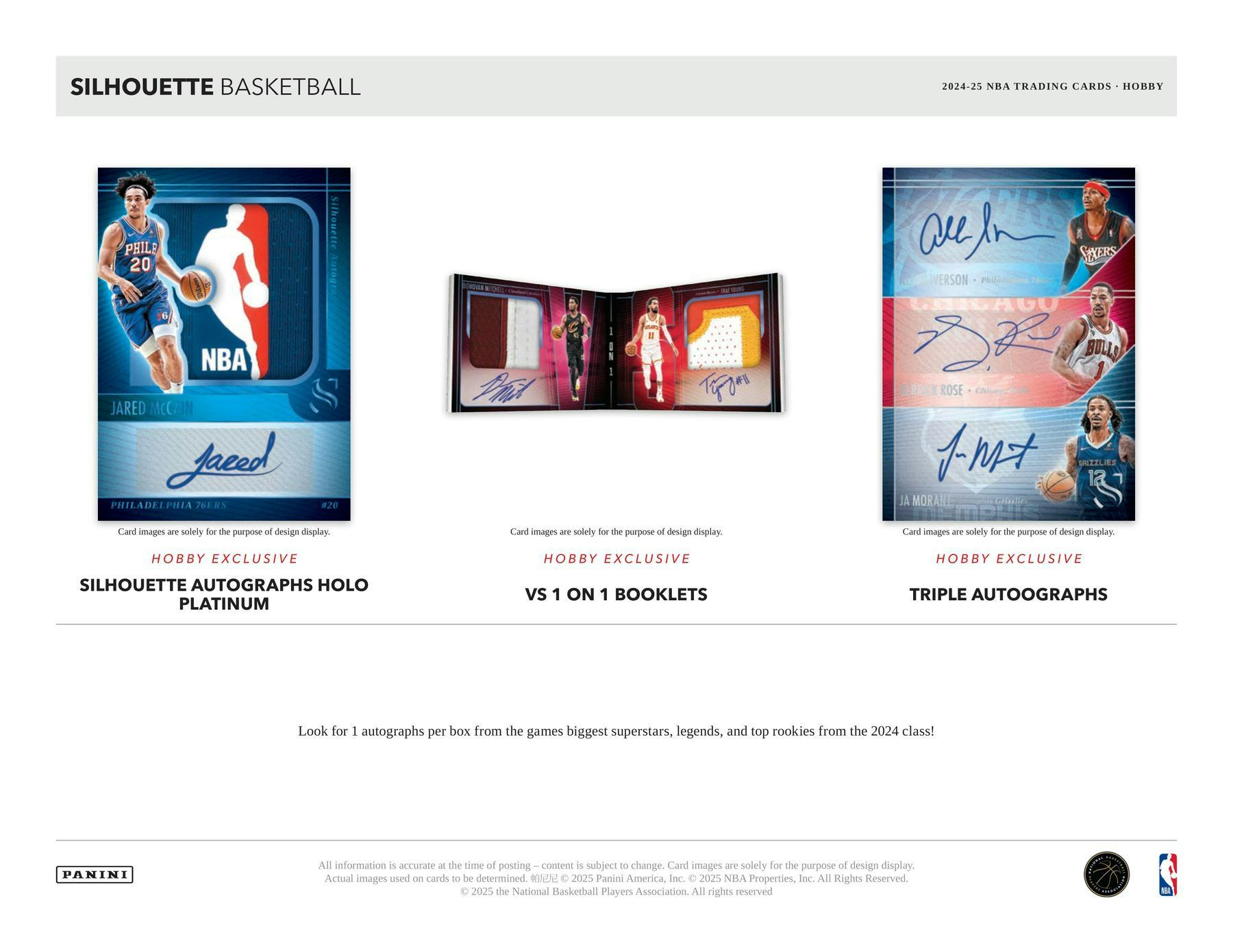 2024/25 Panini Silhouette Basketball Hobby Box NBA Mega Box