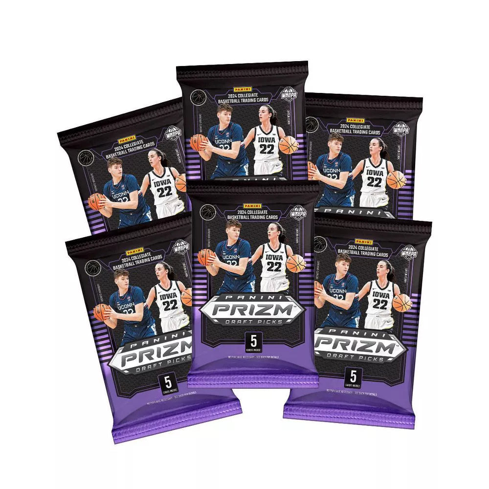 2024/25 Prizm Draft Picks Collegiate Basketball Retail Blaster Box (Caitlin Clark) Purple Wave - NBA Hobby Box