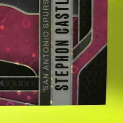 2024-25 Prizm Stephon Castle Fast Break Pink 50/50 #234 RC San Antonio Spurs - Sports Cards