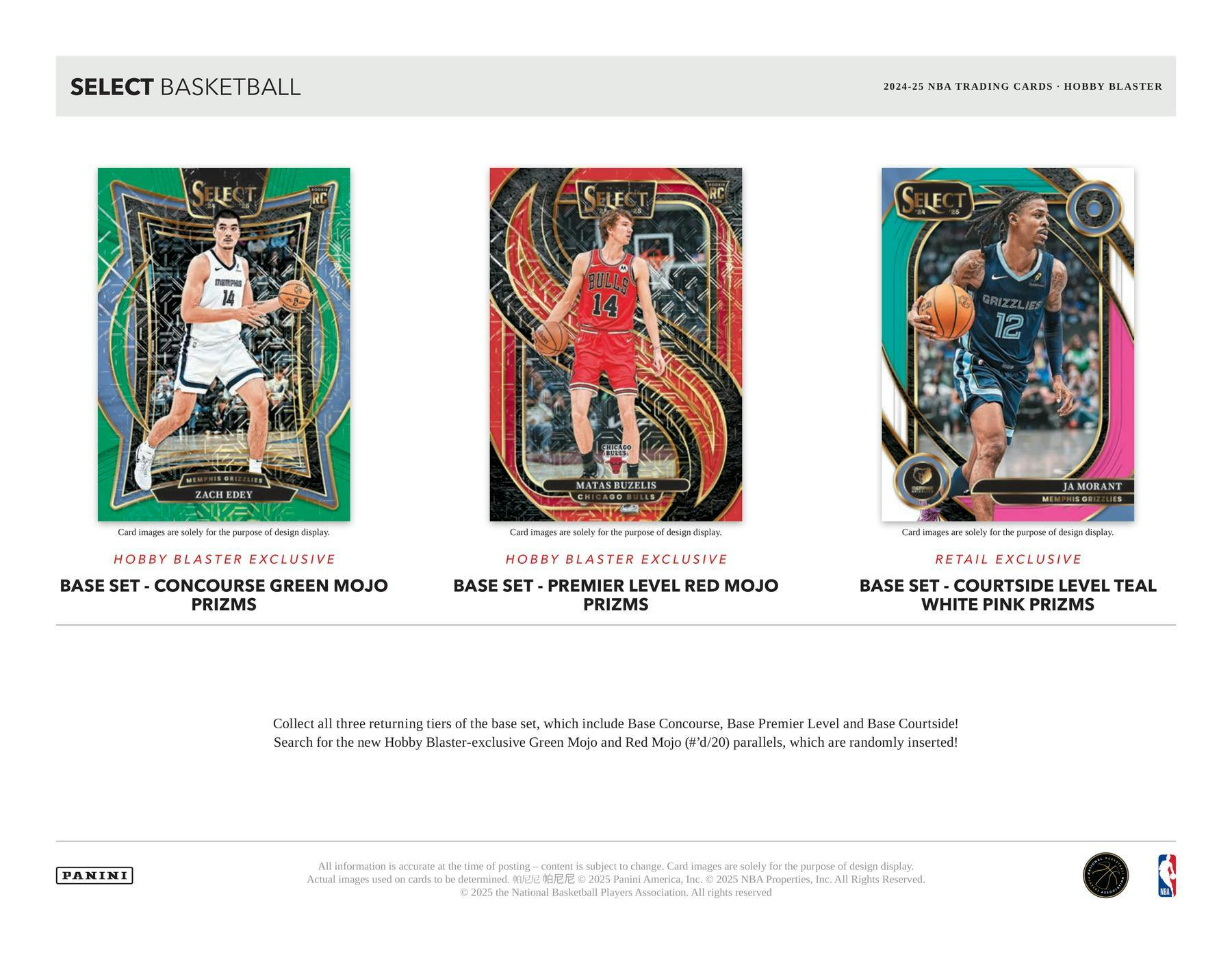 2024/25 Select Basketball Hobby Blaster Box (Green & Red Mojo Prizms!) - NBA Blaster Box
