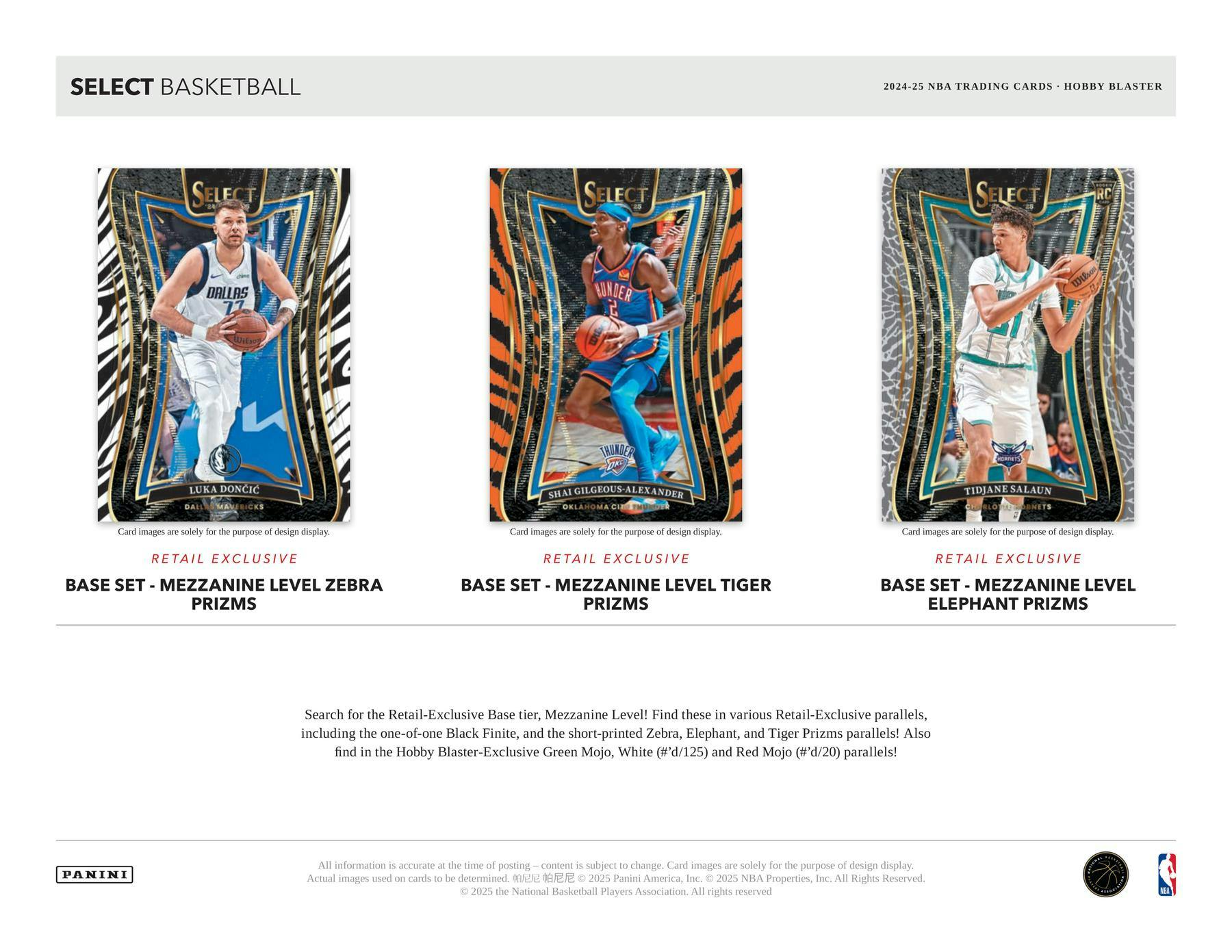 2024/25 Select Basketball Hobby Blaster Box (Green & Red Mojo Prizms!) - NBA Blaster Box