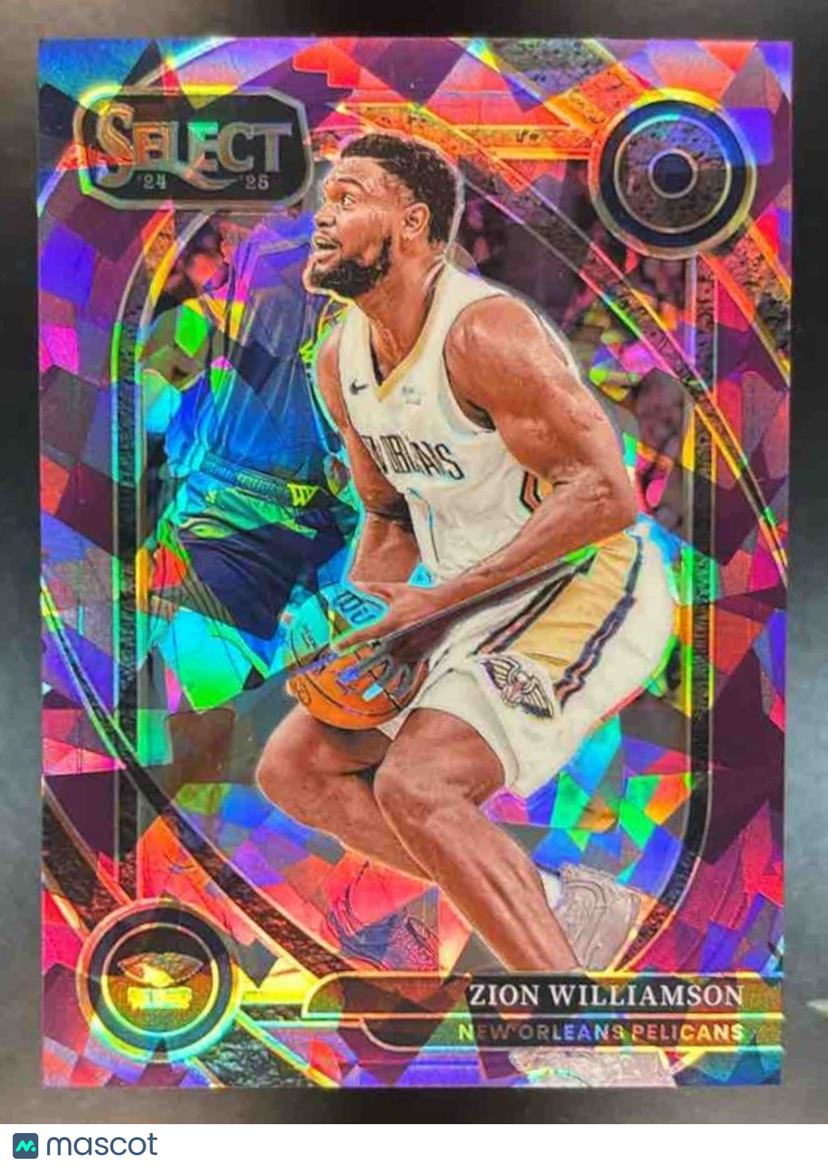 2024-25 Select Zion Williamson Courtside Pink Cracked Ice /99 #258 Pelicans - Sports Cards