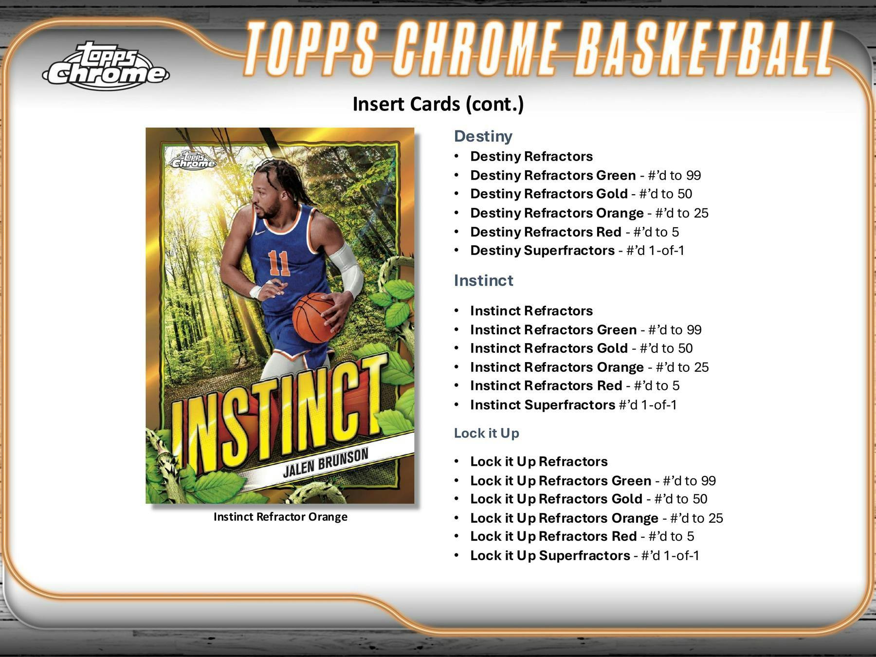 2024/25 Topps Chrome Basketball Hobby Box (2 Autos) June 12th - NBA Hobby Box