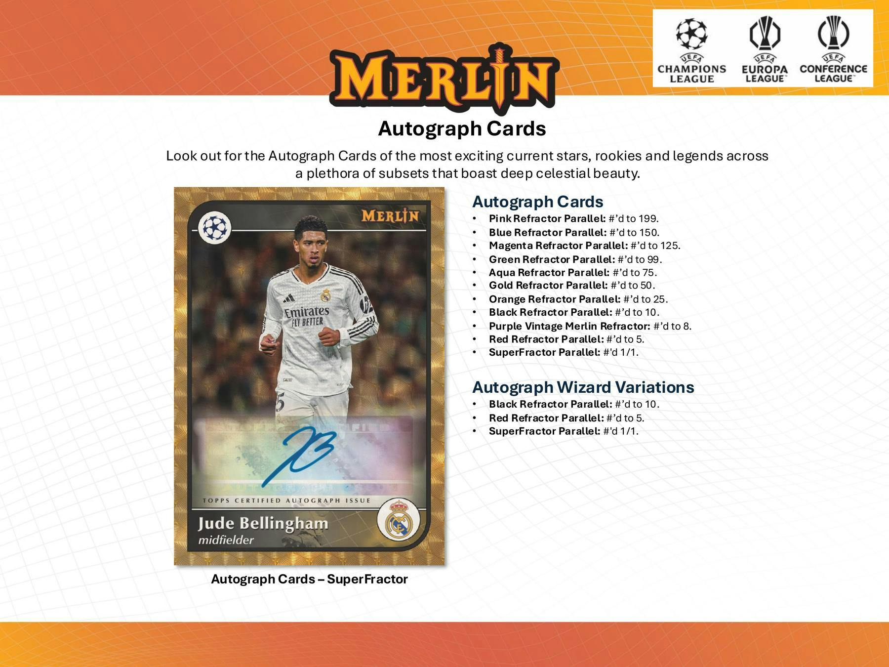 2024/25 Topps Chrome Merlin UEFA Club Competitions Soccer 7-Pack Blaster Box - Blaster Box