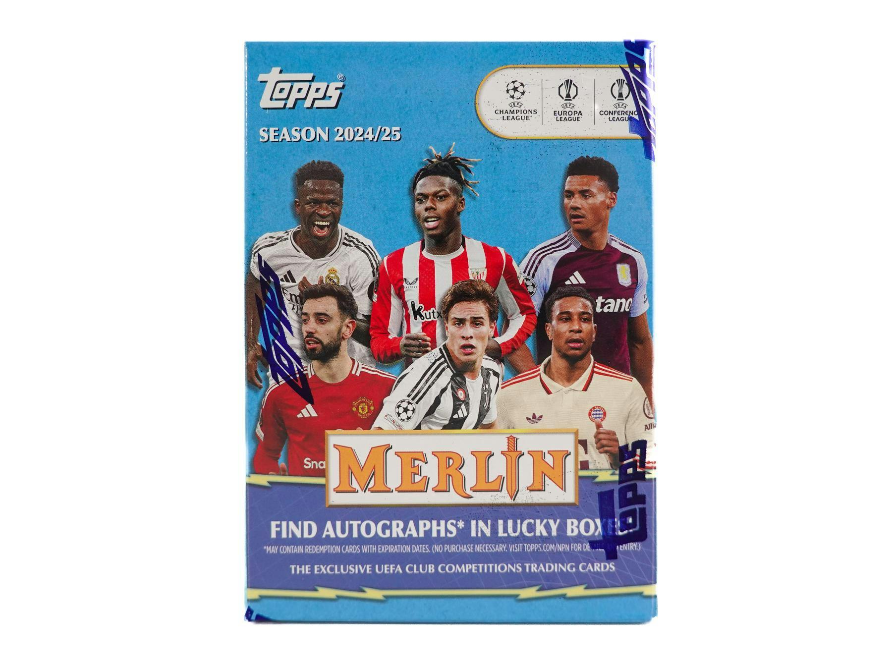 2024/25 Topps Chrome Merlin UEFA Club Competitions Soccer 7-Pack Blaster Box - Blaster Box