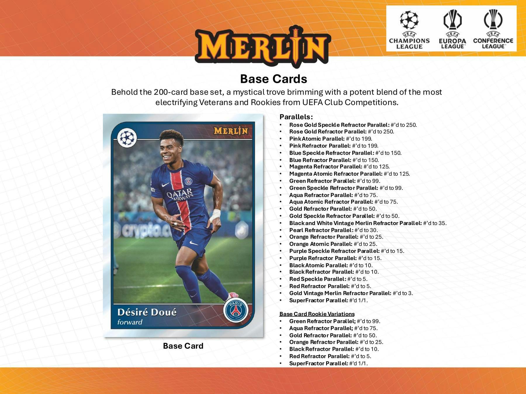 2024/25 Topps Chrome Merlin UEFA Club Competitions Soccer Hobby Box (1 Auto) - Soccer Hobby Box