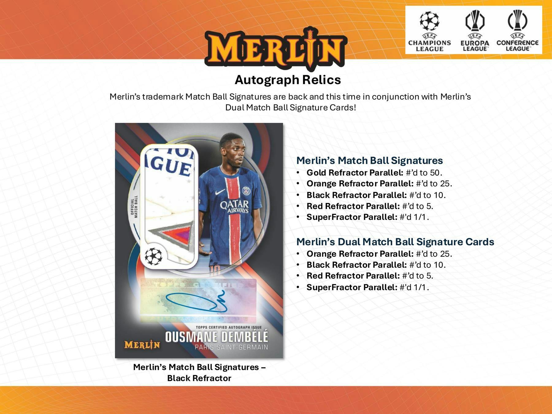 2024/25 Topps Chrome Merlin UEFA Club Competitions Soccer Hobby Box (1 Auto) - Soccer Hobby Box