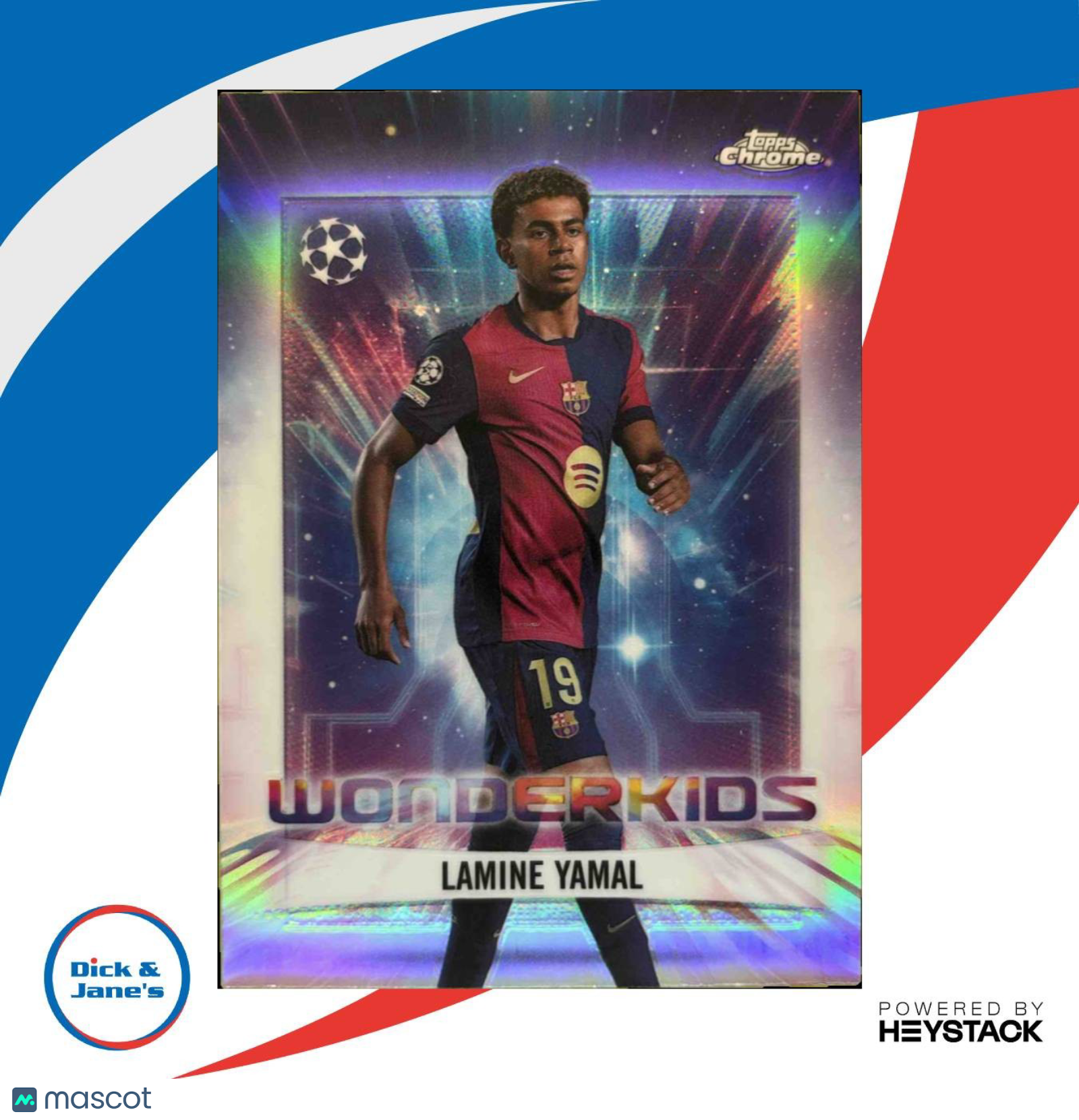 2024-25 Topps Chrome UEFA Club Competitions Lamine Yamal Wonderkids #WK-1 - Sports Cards