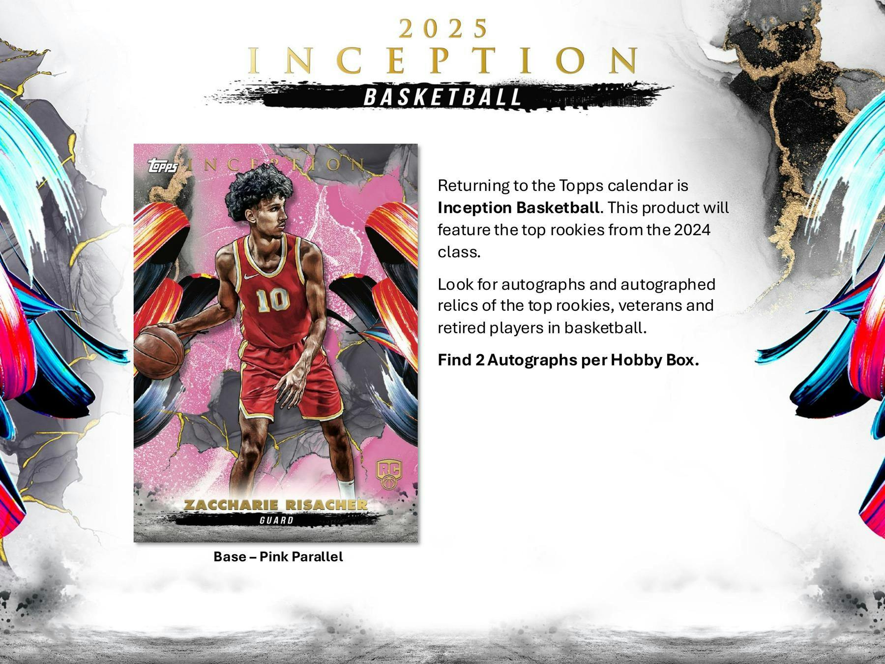 2024/25 Topps Inception Basketball Hobby Box (2 Autos plus 1 Mem) - NBA Hobby Box