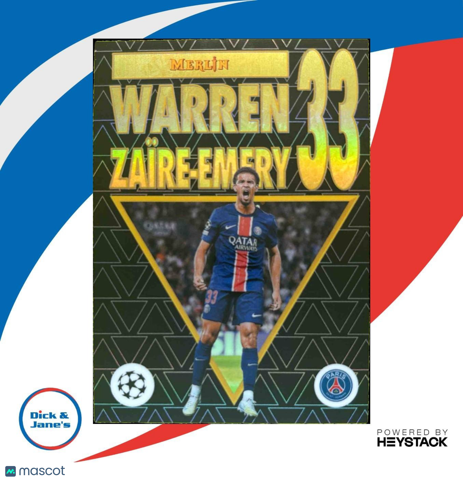 2024-25 Topps Merlin Chrome Competitions Warren Zaire-Emery 30th Anniversary SP - Sports Cards