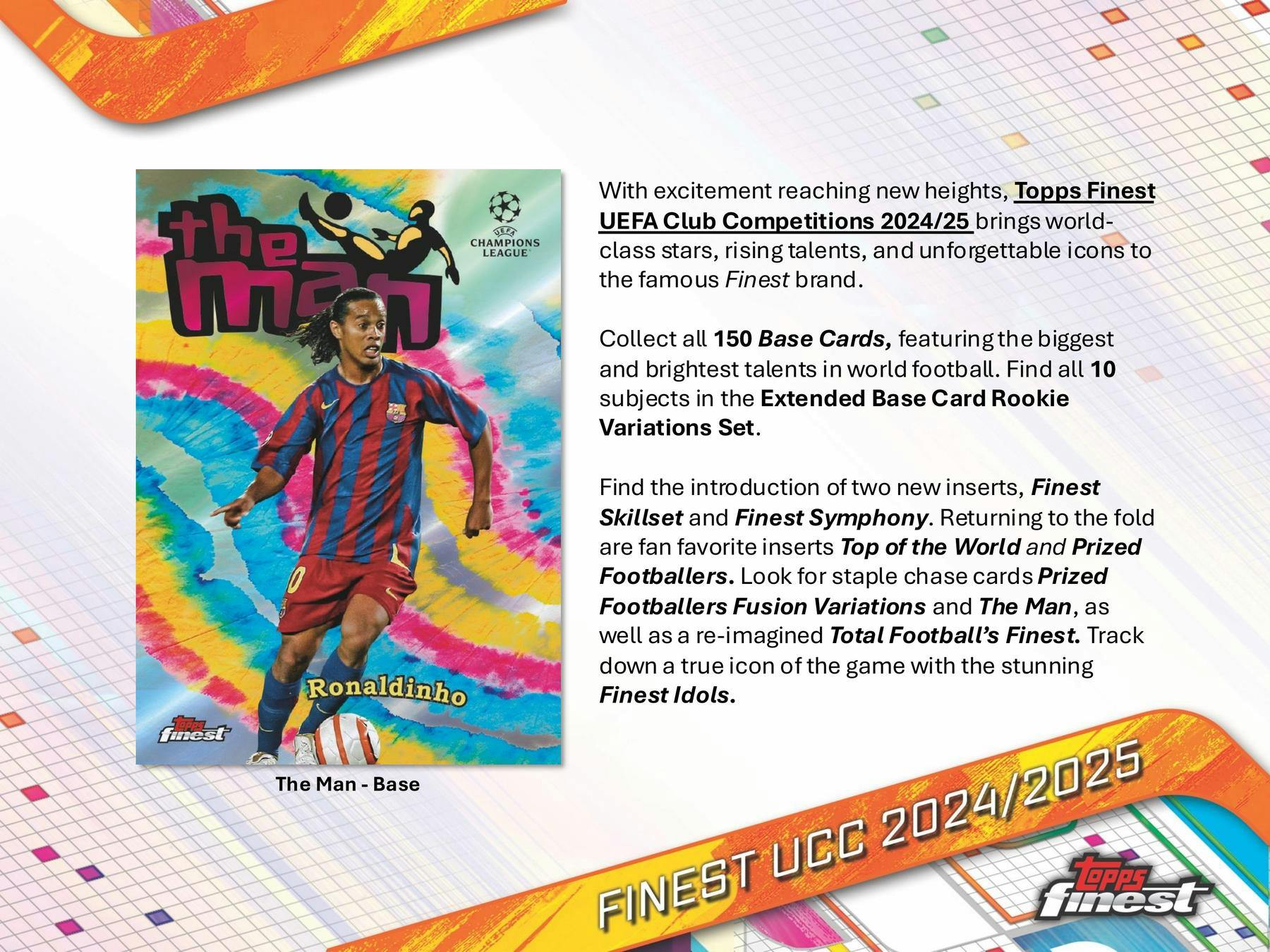 2024/25 Topps UEFA Club Competitions Finest Soccer Hobby Box (2 Autos) Soccer Hobby Box