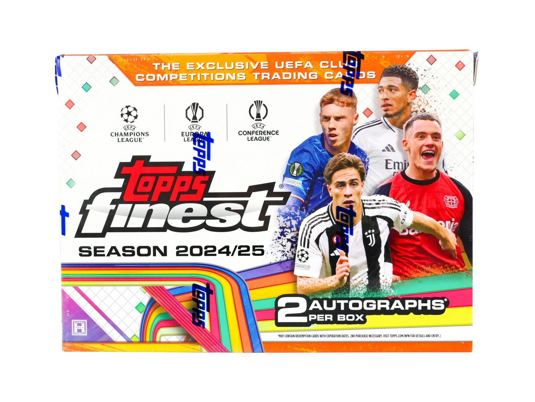 2024/25 Topps UEFA Club Competitions Finest Soccer Hobby Box (2 Autos) Soccer Hobby Box
