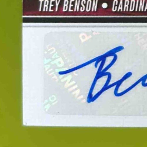 2024 Absolute Trey Benson Rookie Premiere Materials Autos Five /99 Cardinals - Sports Cards