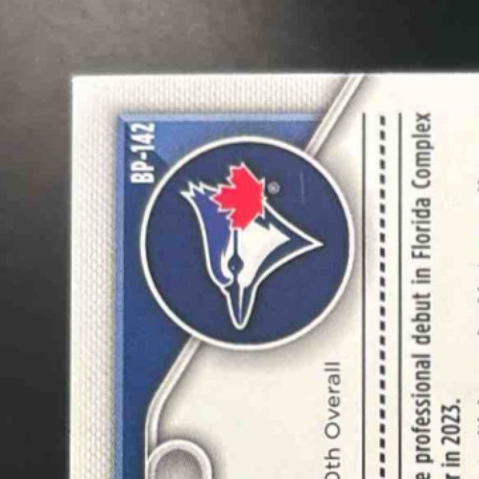 2024 Bowman Arjun Nimmala Blue Pattern /125 #BP-142 1st Prospect Toronto Jays - Sports Cards