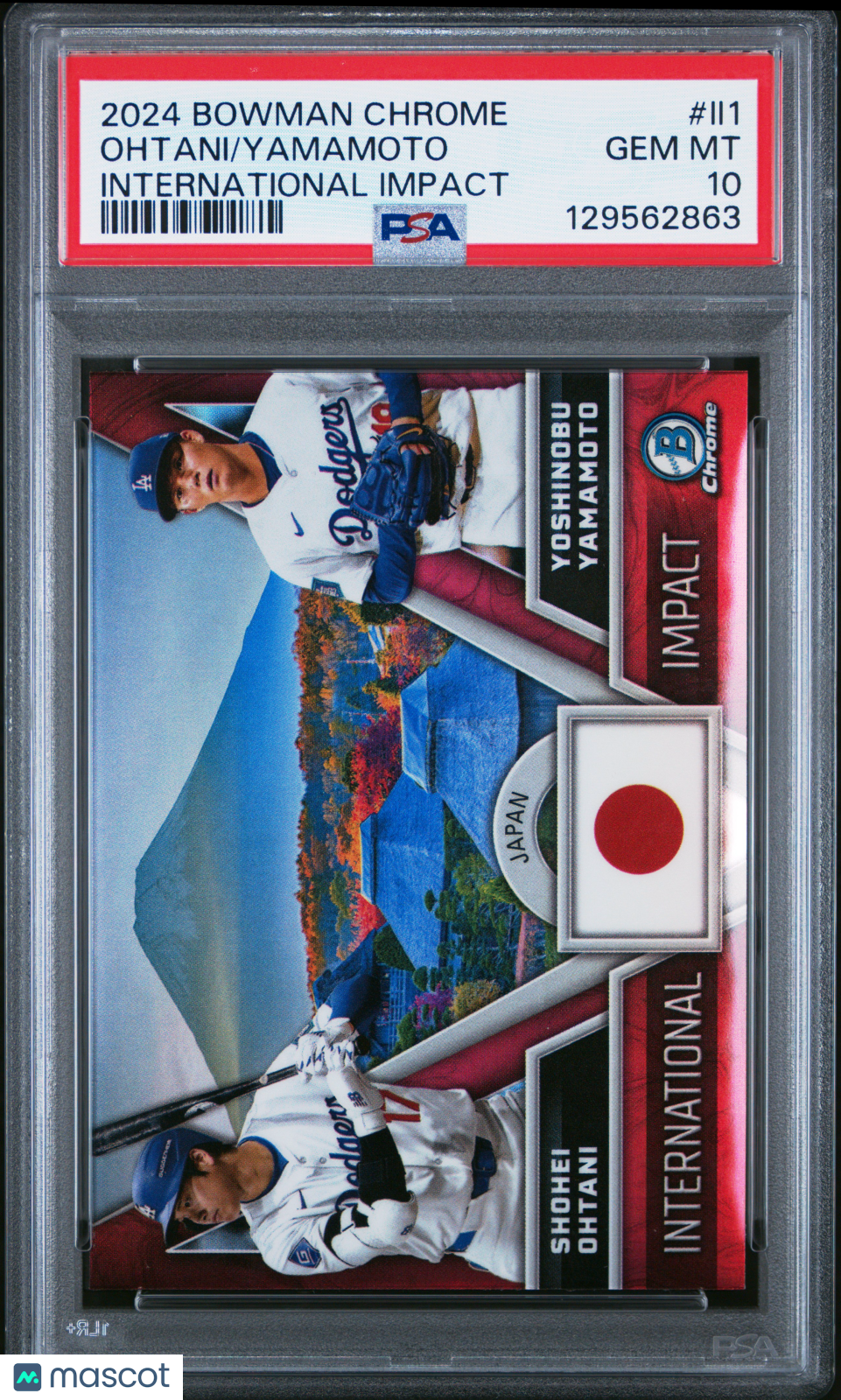 2024 Bowman Chrome International Impact Ohtani Yamamoto #II1 PSA 10 - Graded Sports Cards