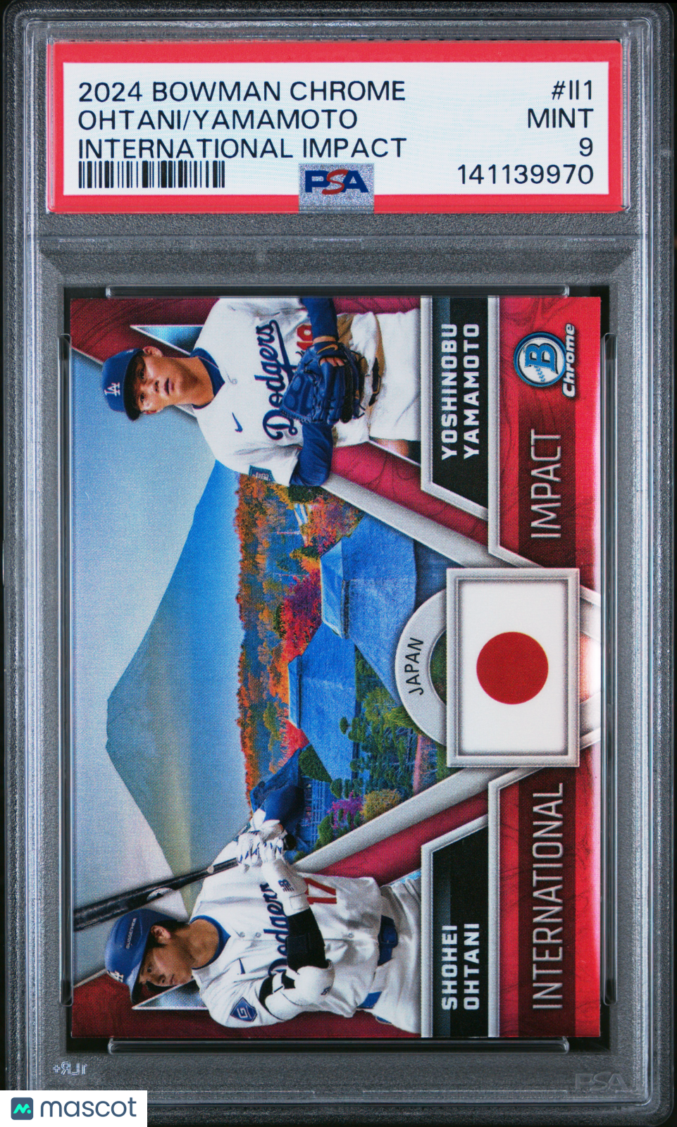 2024 Bowman Chrome International Impact Yamamoto Ohtani #II1 PSA 9 MINT - Graded Sports Cards