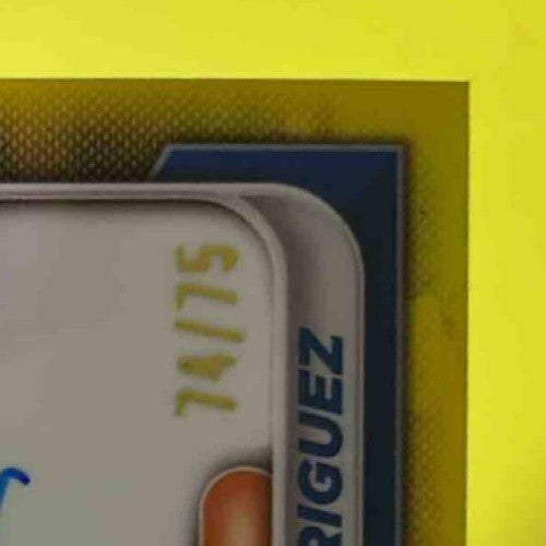 2024 Bowman Chrome Jeremy Rodriguez Auto Yellow Refractor /75 1st Prospect Mets - Sports Cards